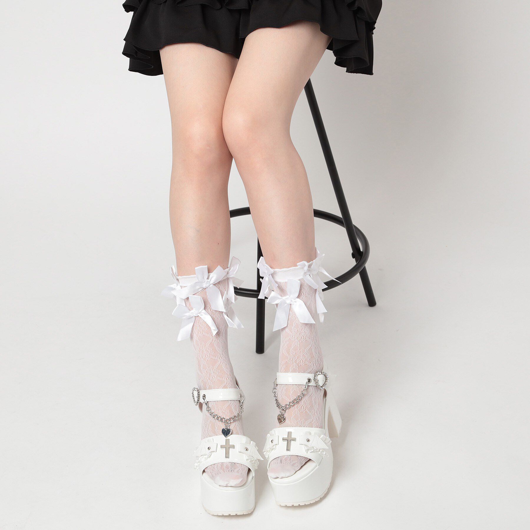 csT&P「厚底ハートチェ―ン付き十字架サンダル」|サンダル|