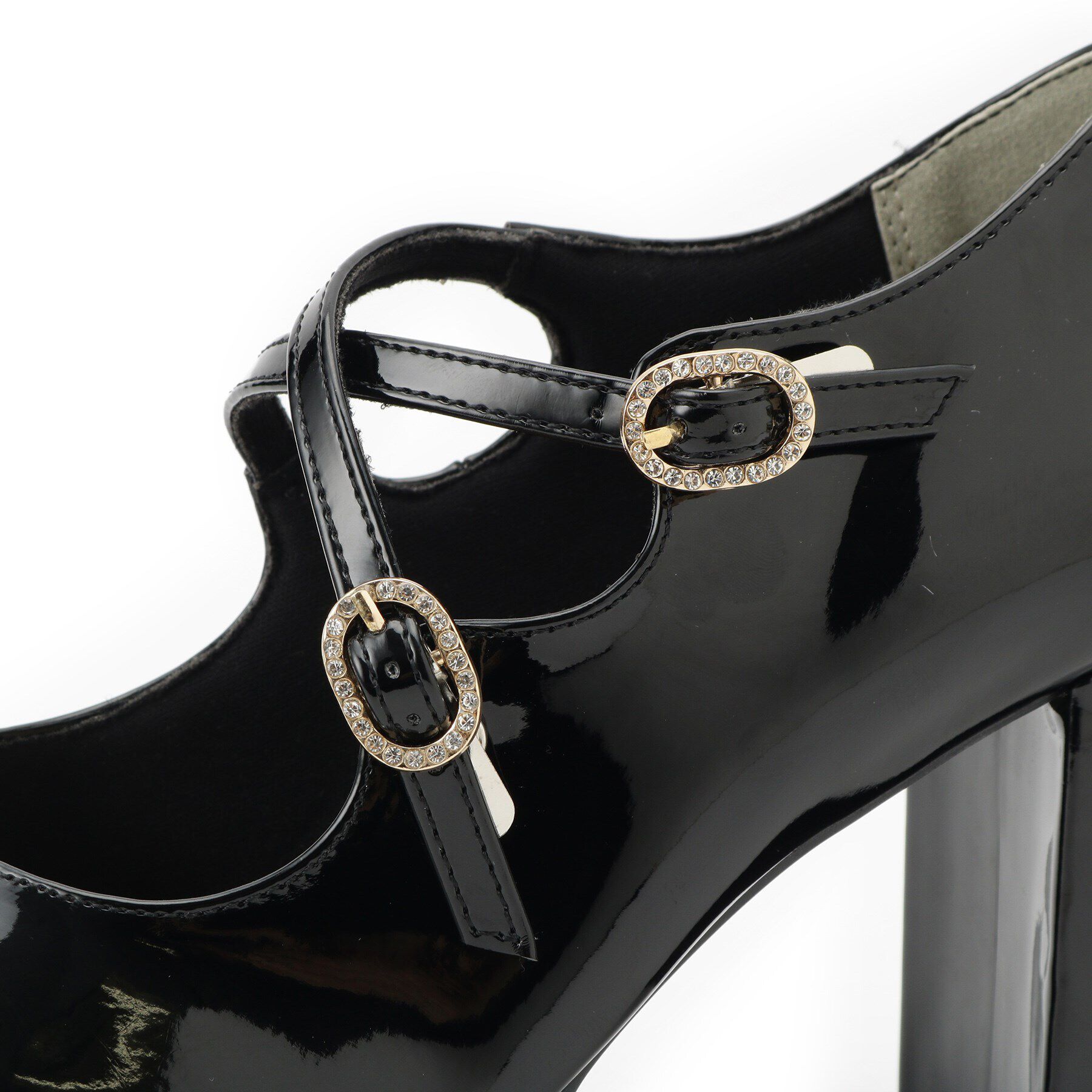 ESPERANZA「クロスダブルバックル厚底パンプス 結婚式二次会 パーティー 25SS」|パンプス|