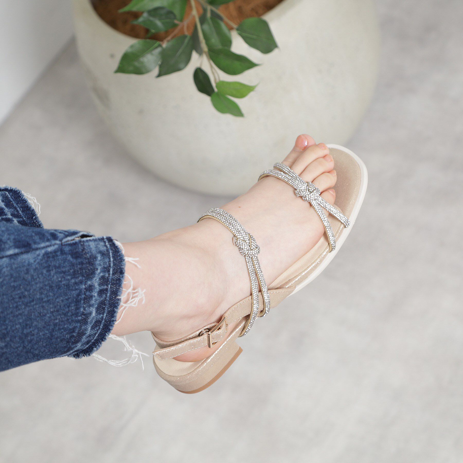 ESPERANZA「ラインストーンサンダル」|サンダル|