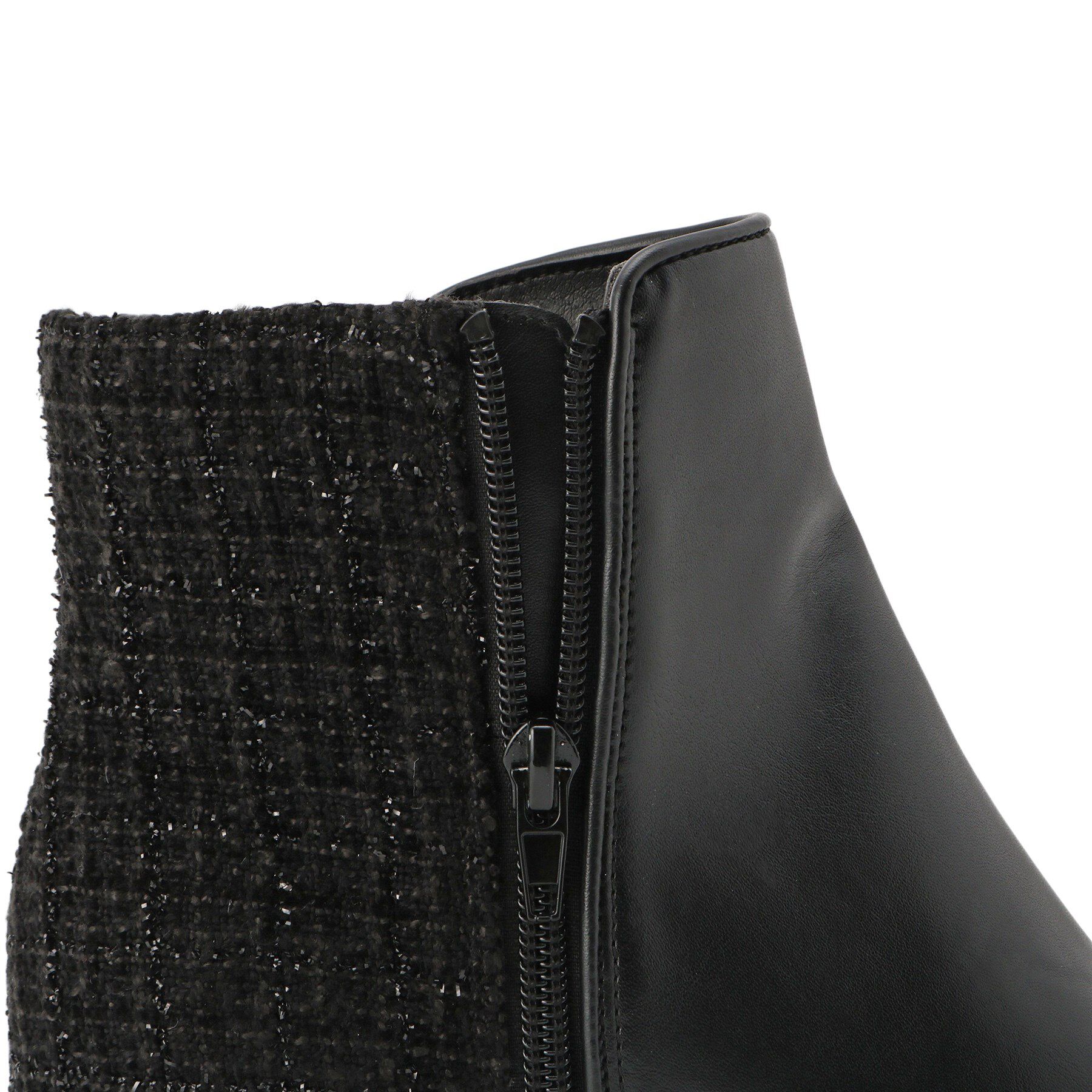 ESPERANZA「ビジュー付きツイードショートブーツ」|ショートブーツ|