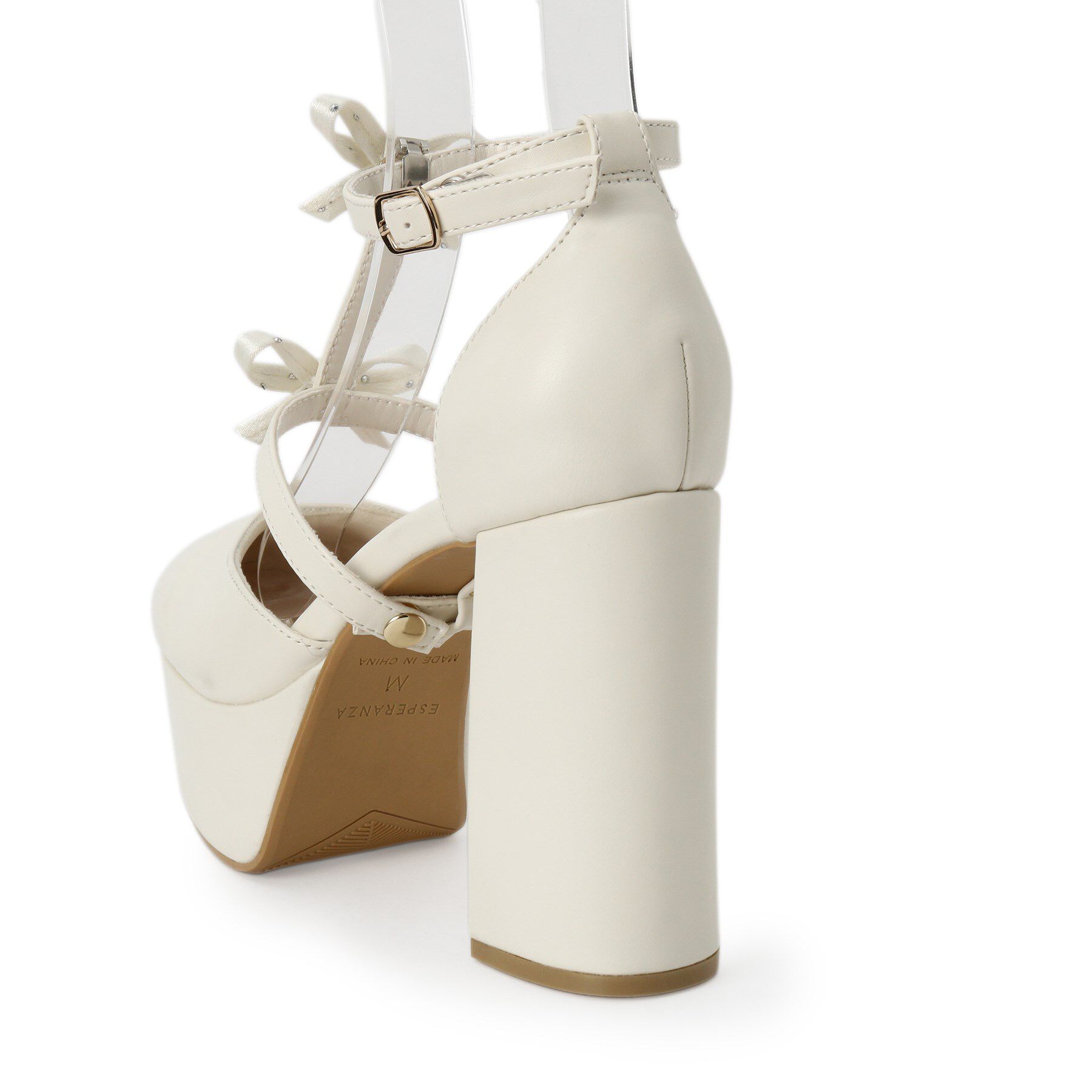 ESPERANZA「【ラク盛り/パンプス】リピーター続出／脚長美脚 ダブルリボン2WAYパンプス」|パンプス|