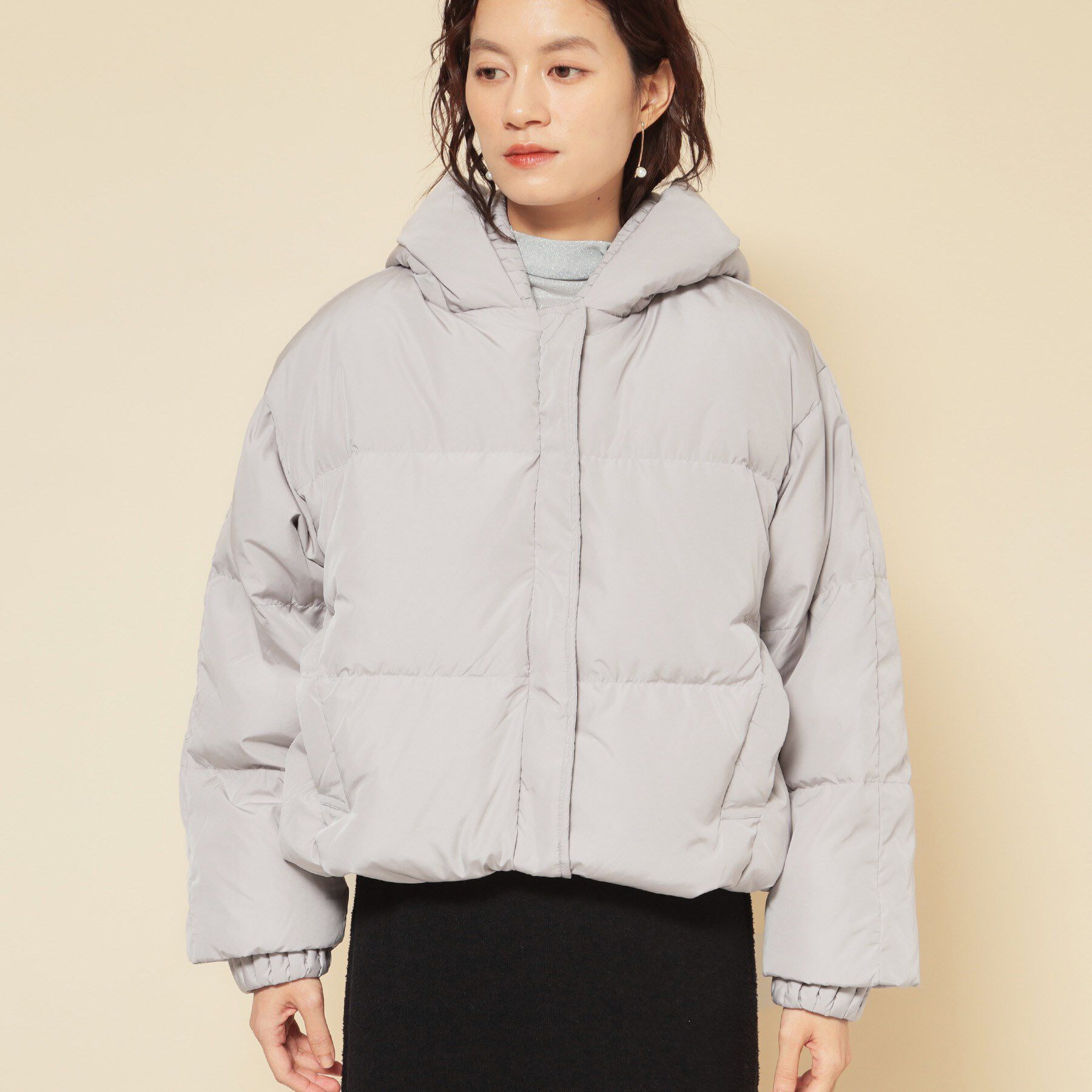 SunaUna「【プリーツレイヤードピュアダウン】」|ダウン|