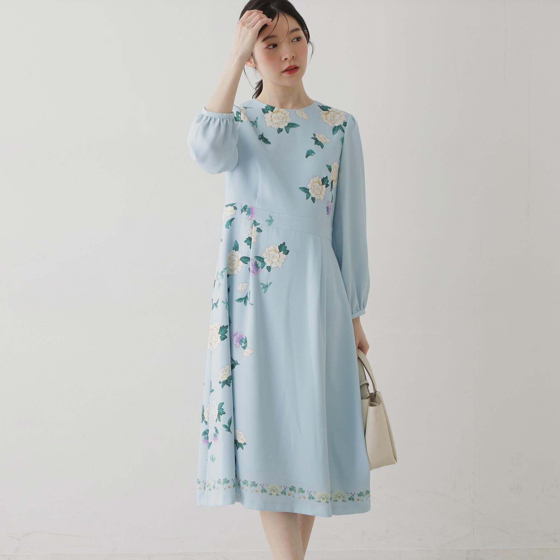 SunaUna「【co creation and yours／SS～L】オリエンタルプリントワンピース」|ワンピース|