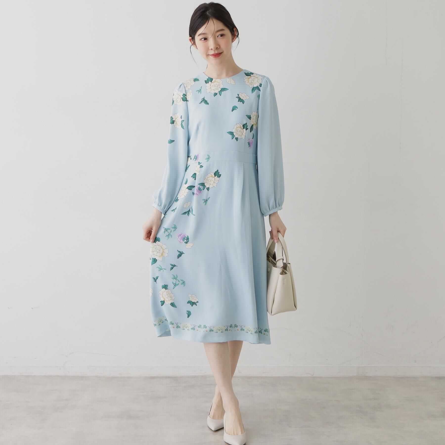 SunaUna「【co creation and yours／SS～L】オリエンタルプリントワンピース」|ワンピース|