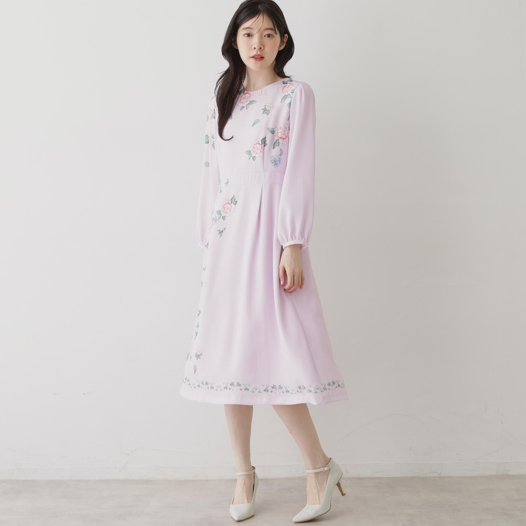 SunaUna「【co creation and yours／SS～L】オリエンタルプリントワンピース」|ワンピース|