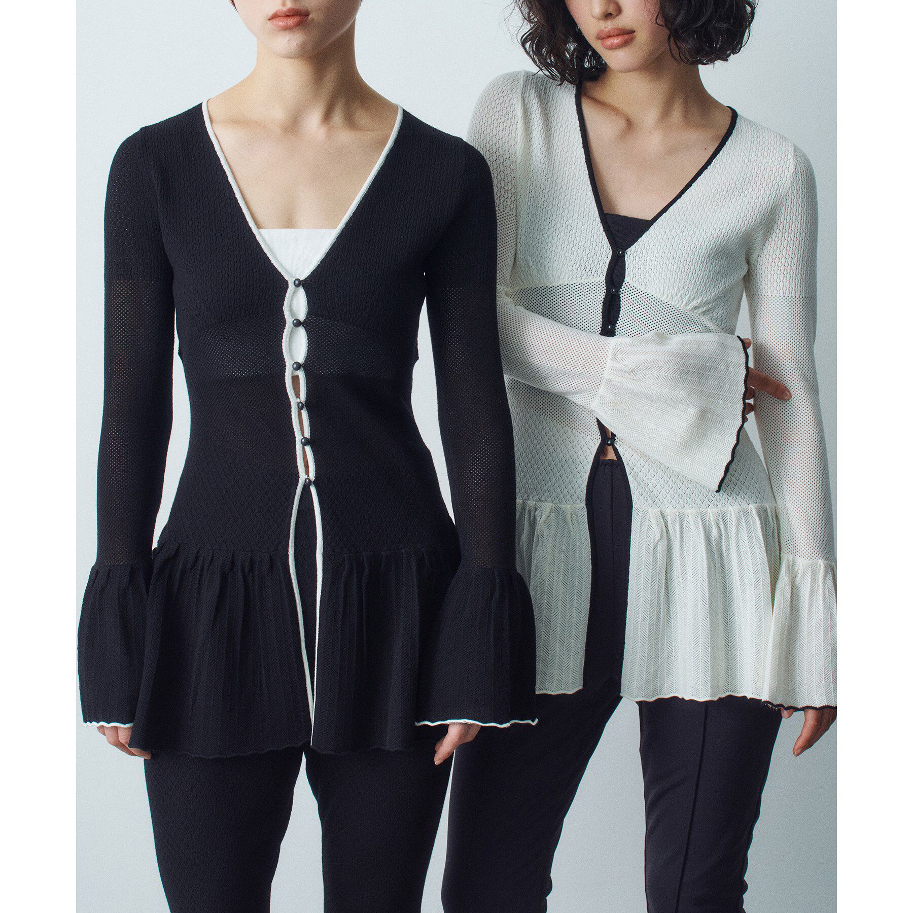 CODE A「lace tunic cardigan」|カーディガン|