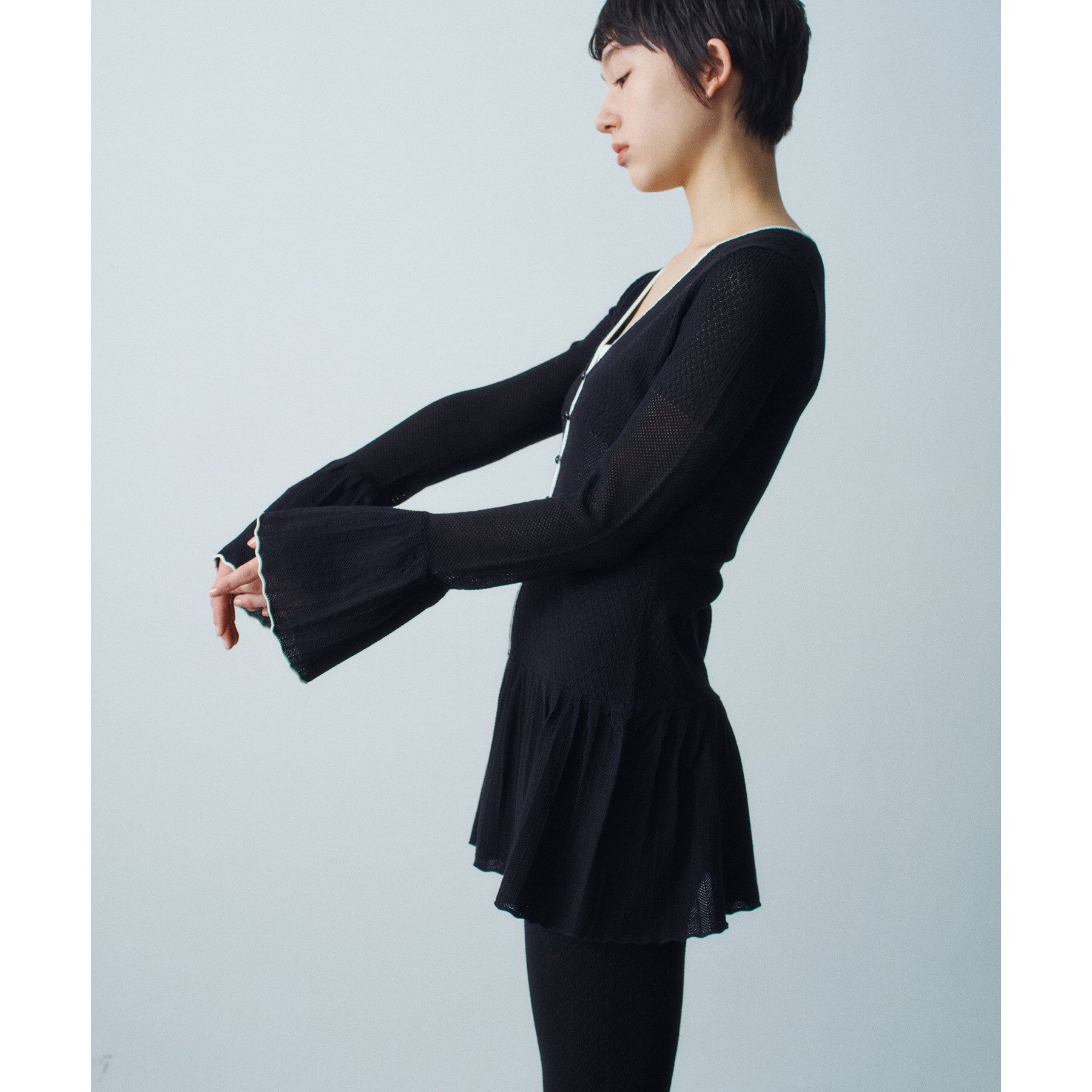 CODE A「lace tunic cardigan」|カーディガン|