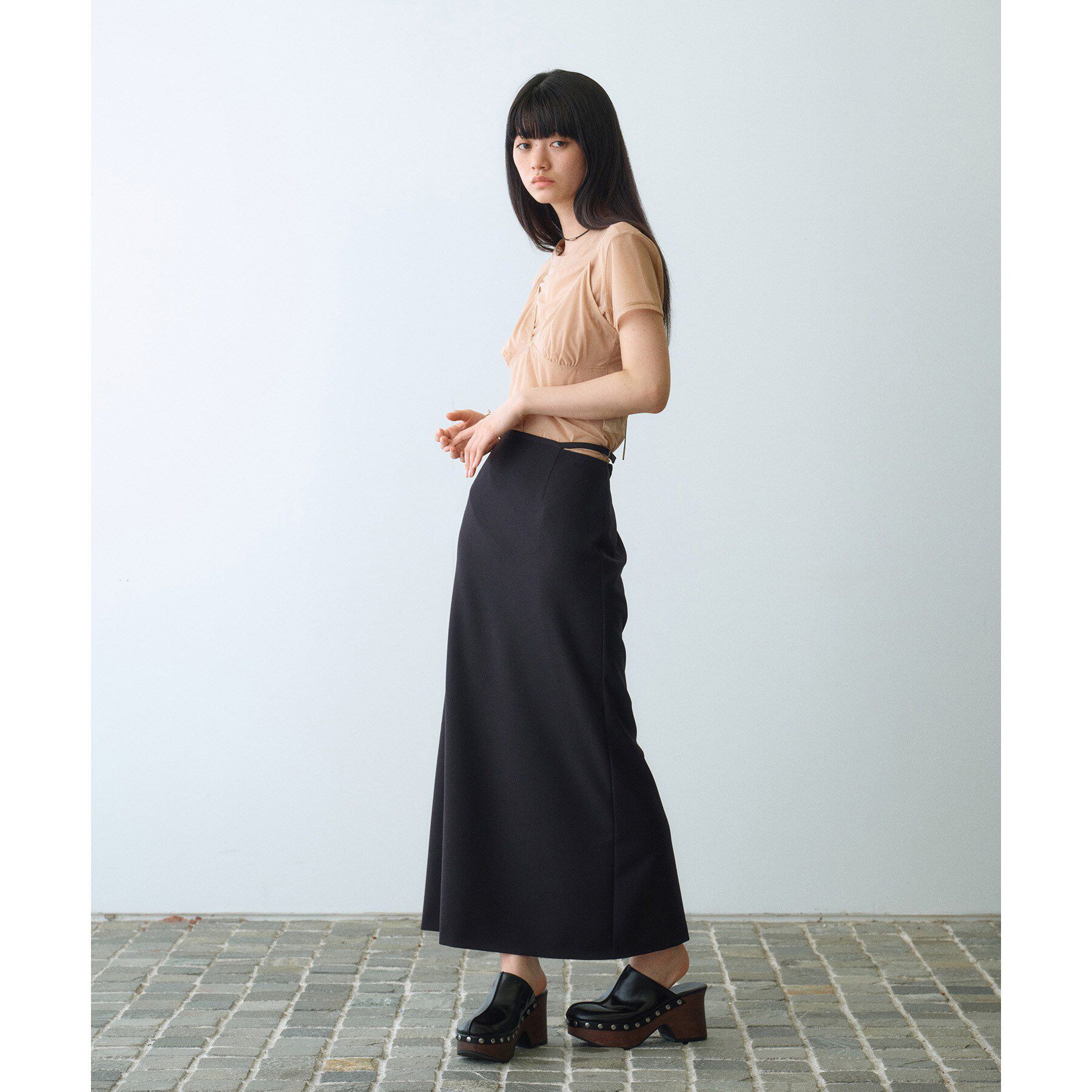 CODE A「sensual satin skirt」|スカート|