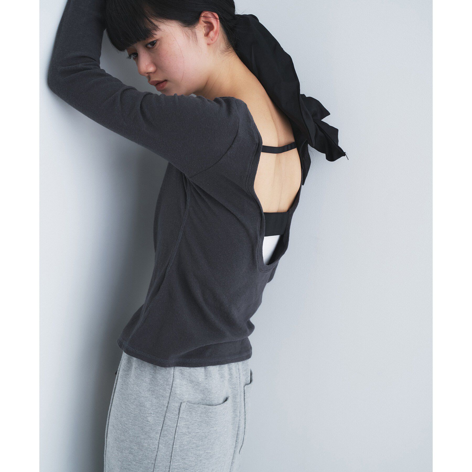 CODE A「backline elastic pullover」|Tシャツ・カットソー|スミクロ(018)
