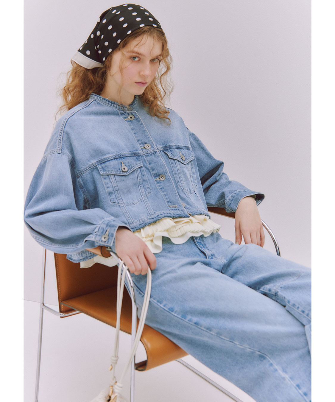 COCO DEAL「バレルワイドデニム/製品染めパンツ」|デニム|