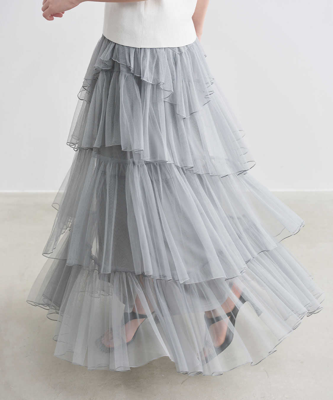 COCO DEAL「ティアードギャザーチュールスカート」|スカート|