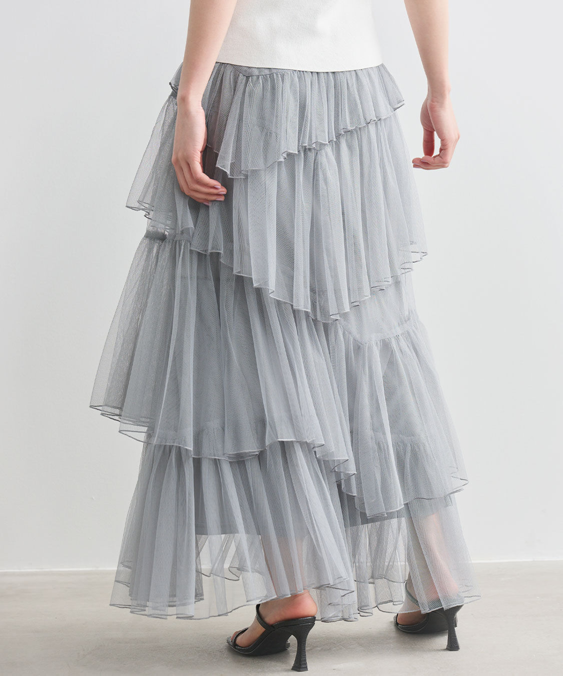 COCO DEAL「ティアードギャザーチュールスカート」|スカート|