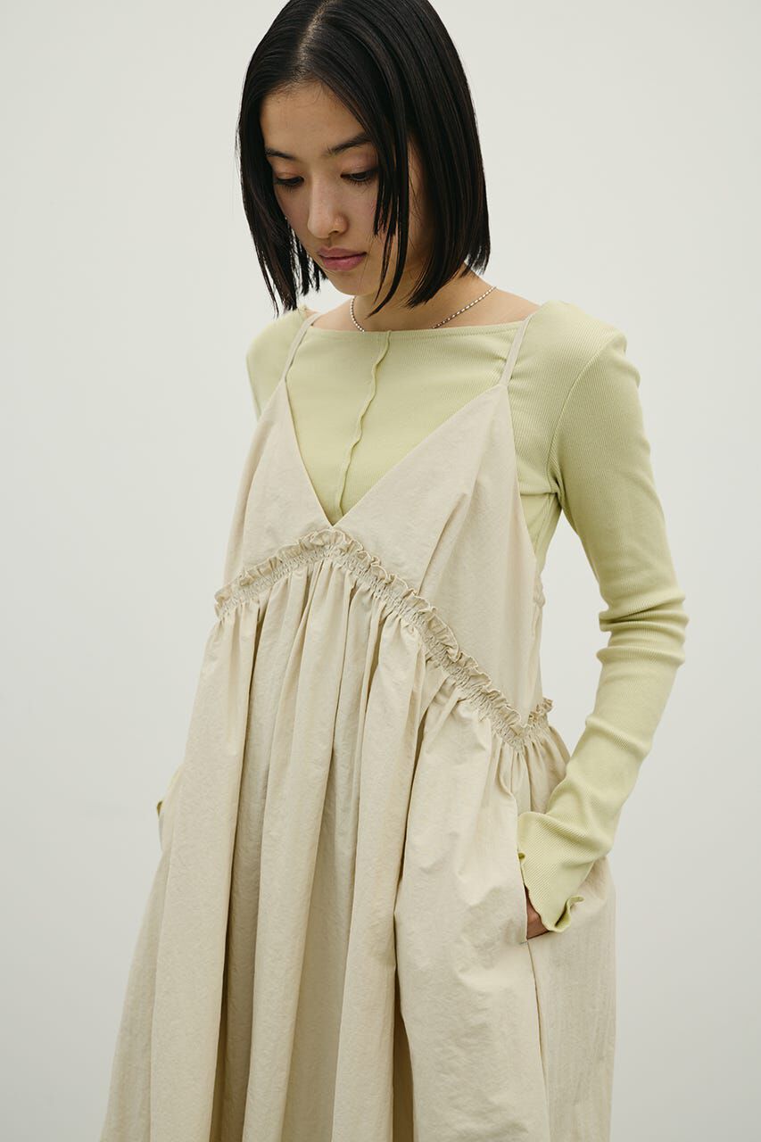 STYLEMIXER「ギャザーVキャミワンピース」|ワンピース|