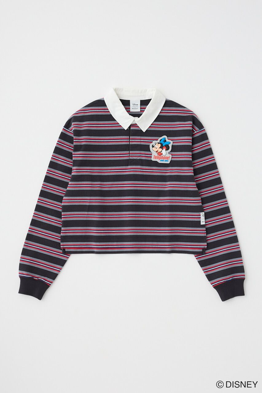 MOUSSY「MD TELEPHONE LS ポロ / MINNIE」|パーカー|L/BLK1