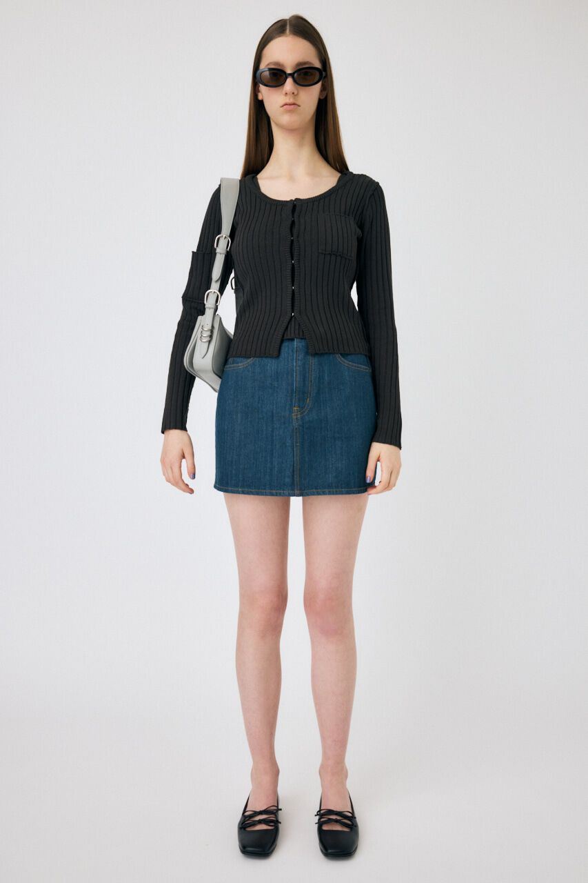 MOUSSY「TINTED DENIM ミニスカート」|スカート|