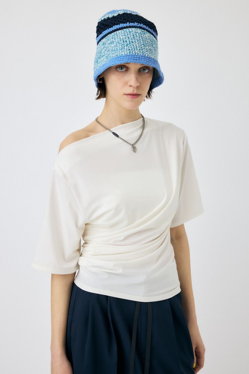 MOUSSY「ASYMMETRY ショルダーTEE」|Tシャツ・カットソー|