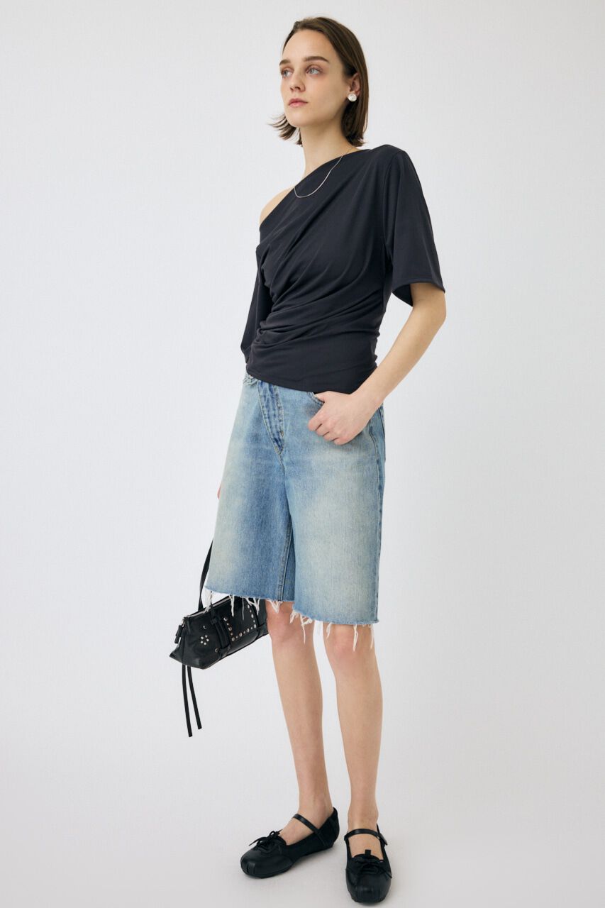 MOUSSY「ASYMMETRY ショルダーTEE」|Tシャツ・カットソー|