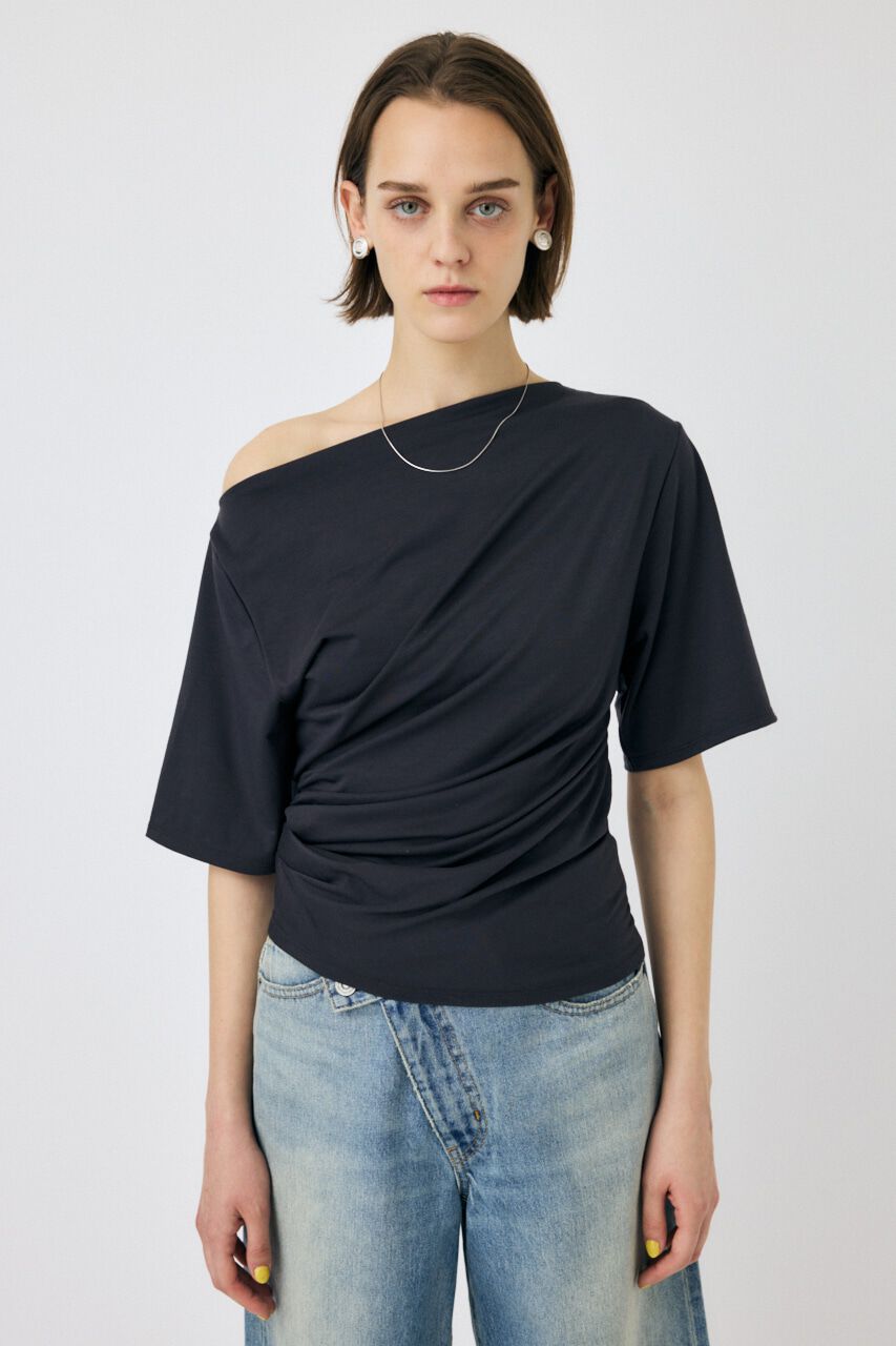 MOUSSY「ASYMMETRY ショルダーTEE」|Tシャツ・カットソー|