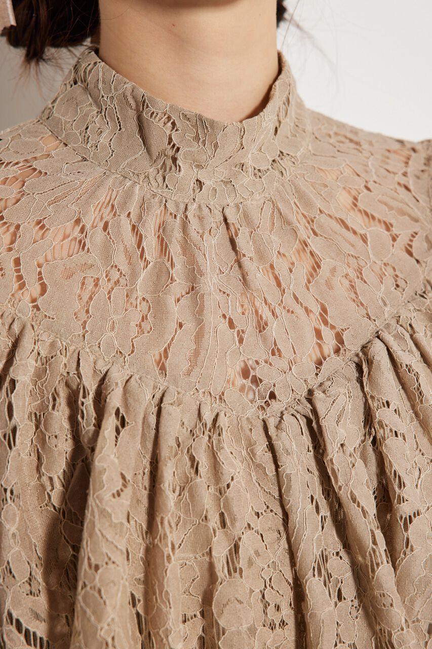 rienda「レースコンビマーメイドKnit OP」|ワンピース|