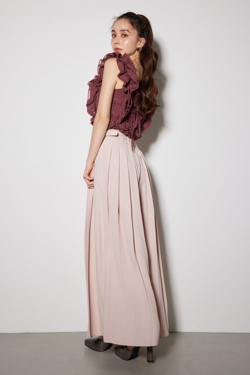 rienda「シャーリングペプラムトップス」|チュニック|