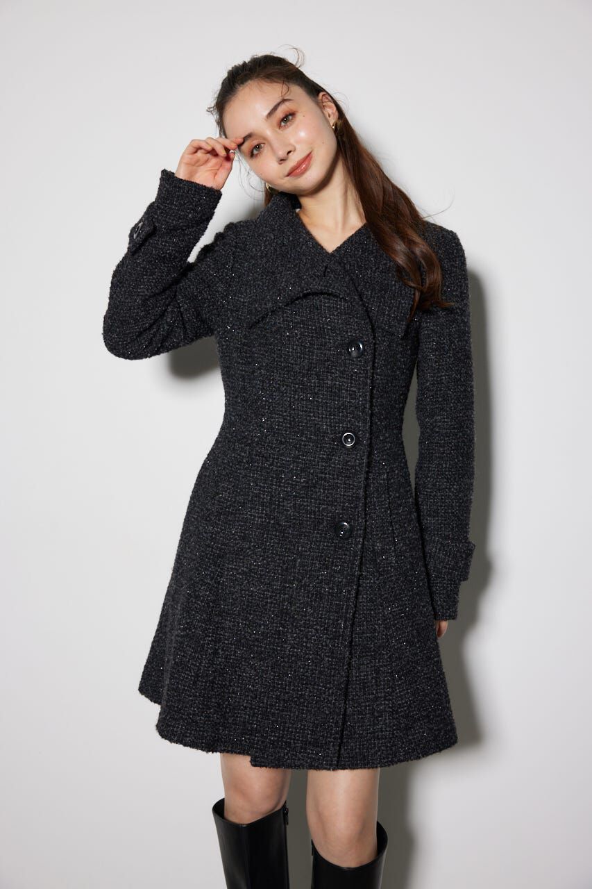 rienda「オーバーネックシンデレララインミニコート」|その他|