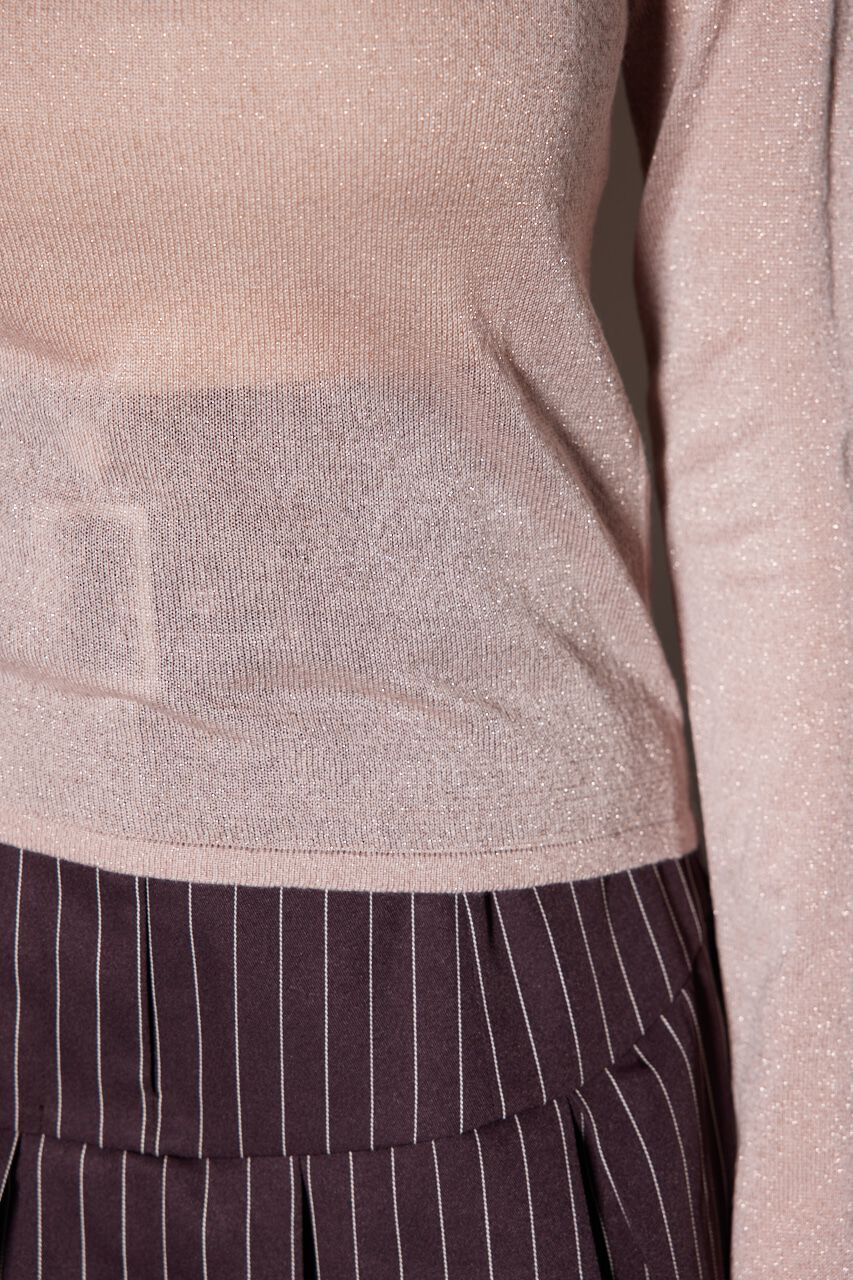 rienda「バックオープンボタンニットトップス」|ニット・セーター|