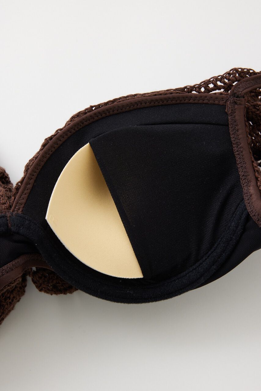 rienda「ショルダーフリルクロシェカップビキニ」|その他|