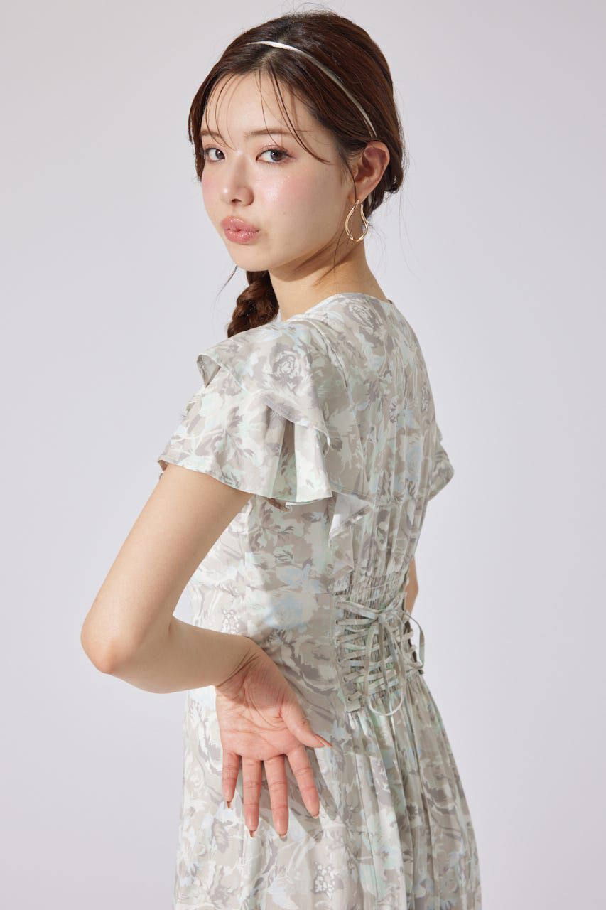 rienda「ダブルフレアスリーブワンピース」|ワンピース|