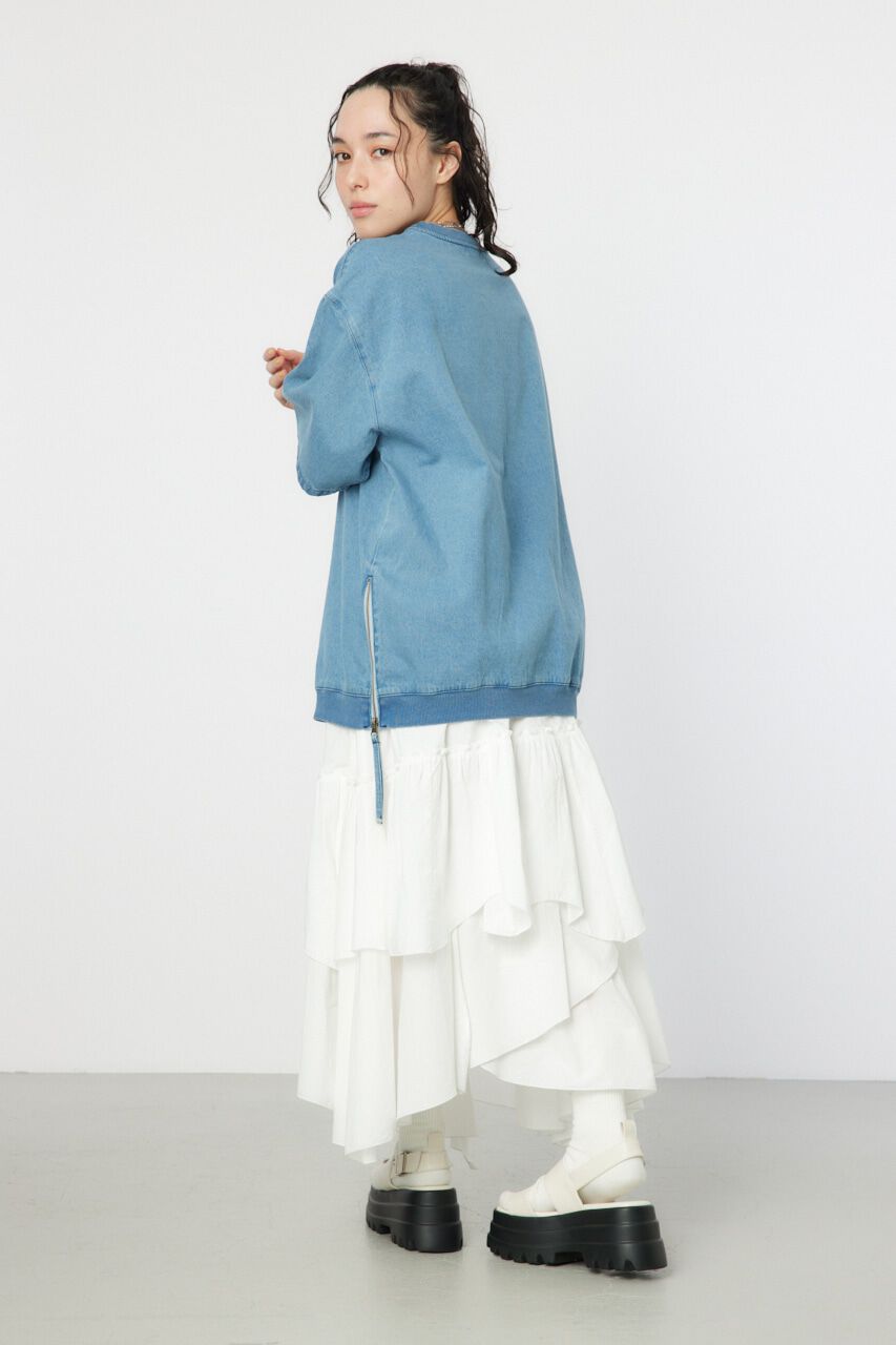 RODEO CROWNS「サイドジップデニムトップス」|シャツ・ブラウス|