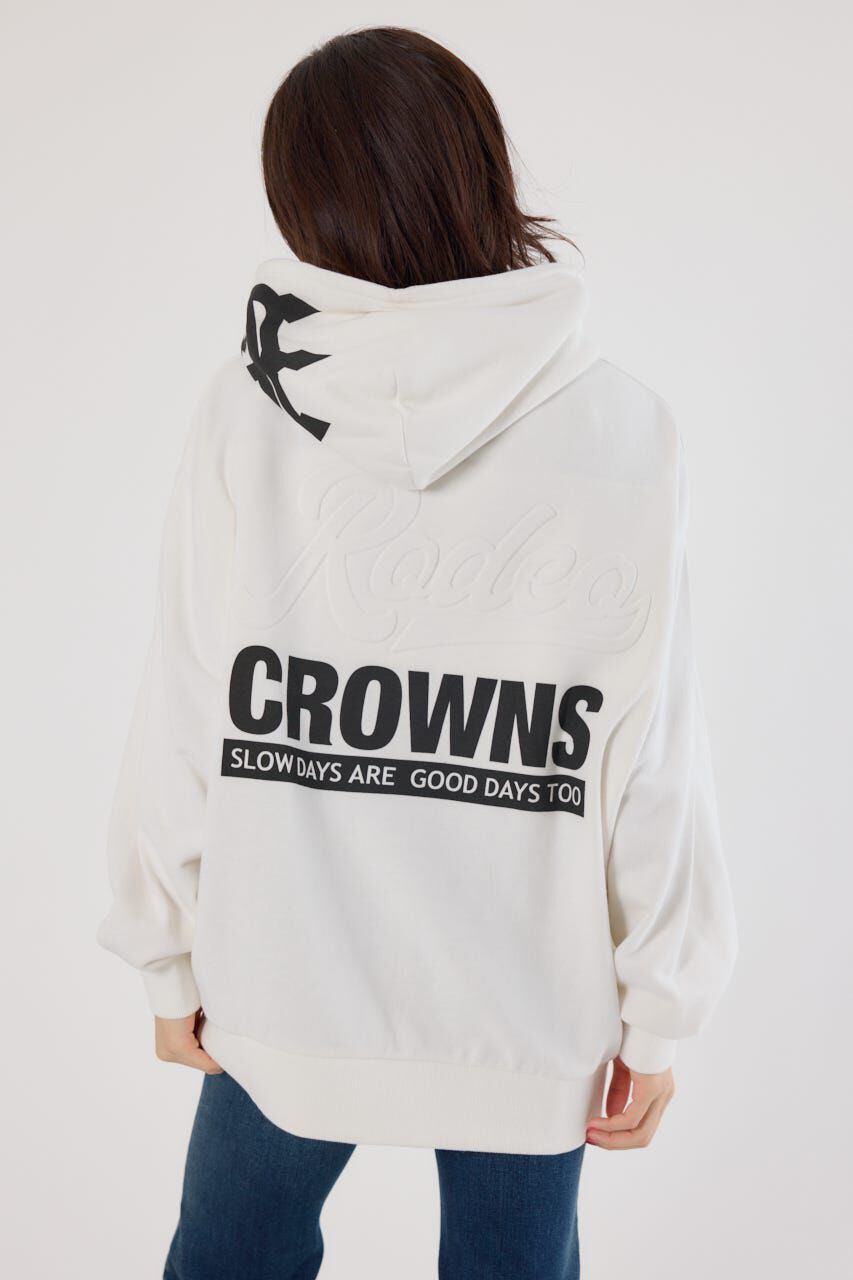 RODEO CROWNS「バックエンボススクリプトロゴパーカー」|パーカー|O/WHT1