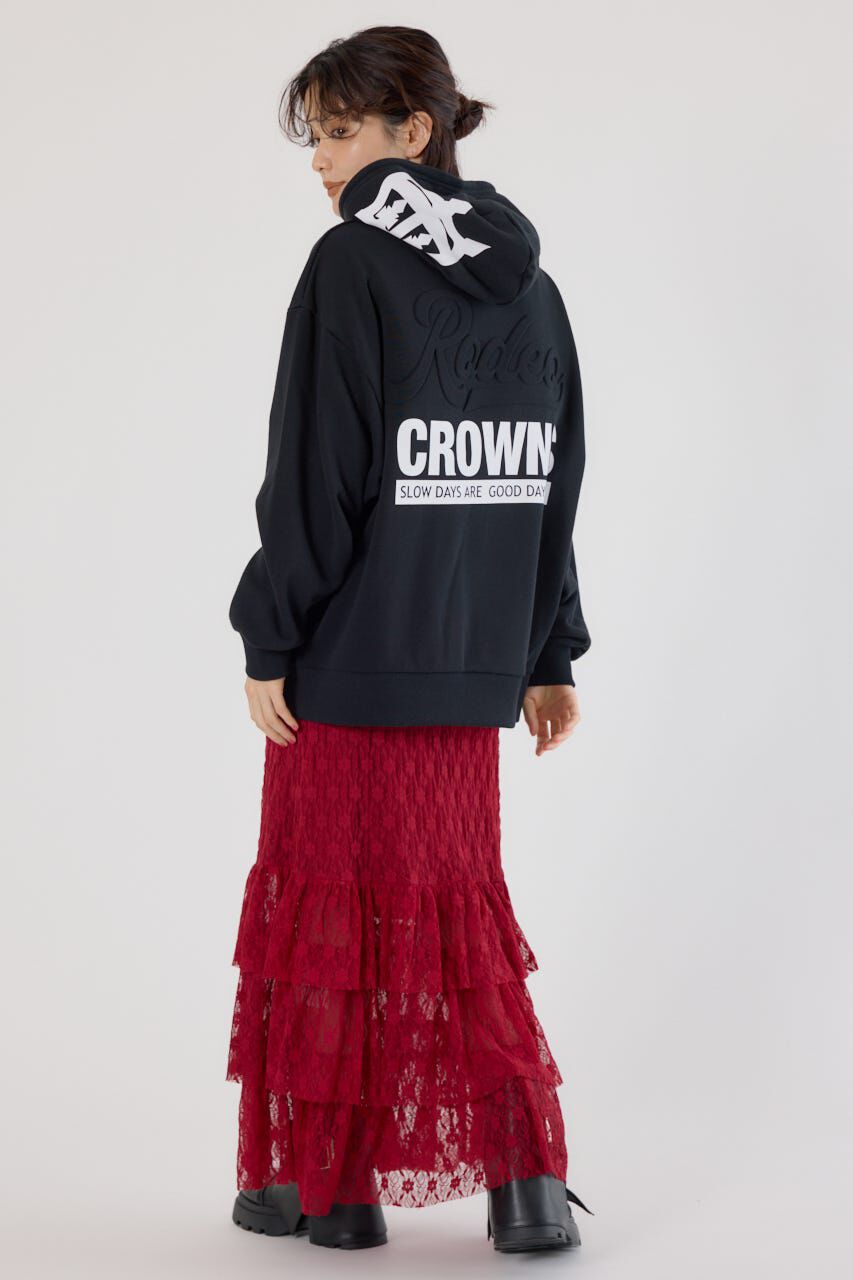 RODEO CROWNS「バックエンボススクリプトロゴパーカー」|パーカー|