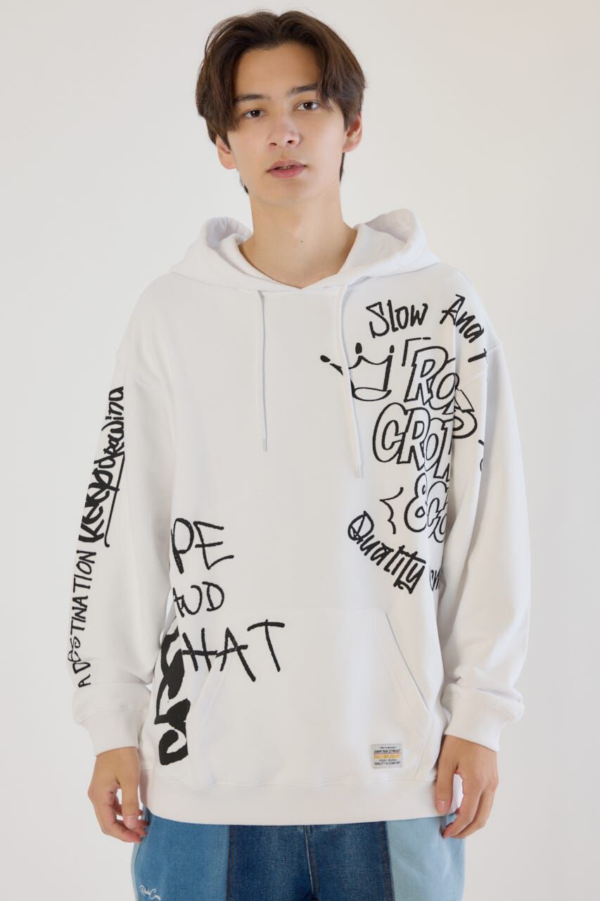RODEO CROWNS「ランダムスケッチフーディー」|パーカー|WHT