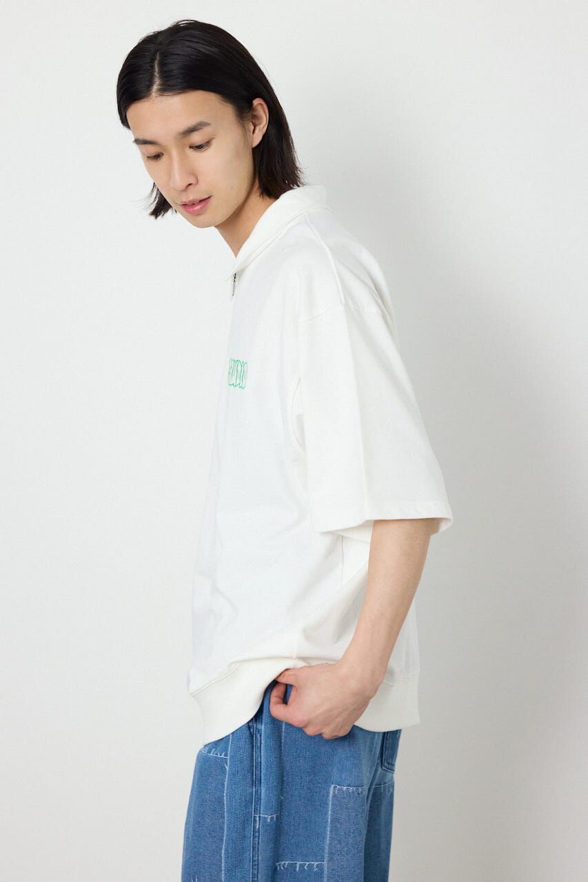 RODEO CROWNS「ライトスウェットZIPポロシャツ」|Tシャツ・カットソー|
