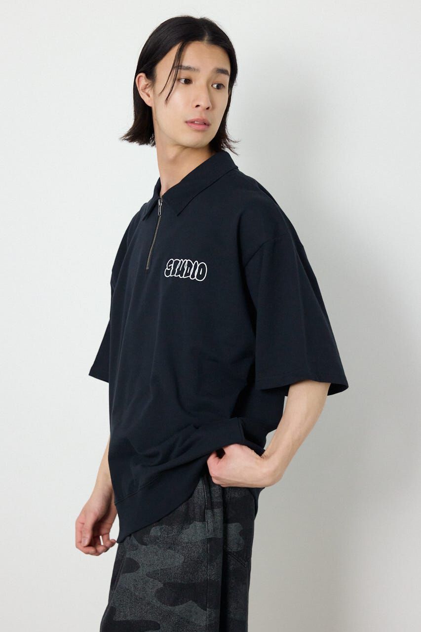 RODEO CROWNS「ライトスウェットZIPポロシャツ」|Tシャツ・カットソー|