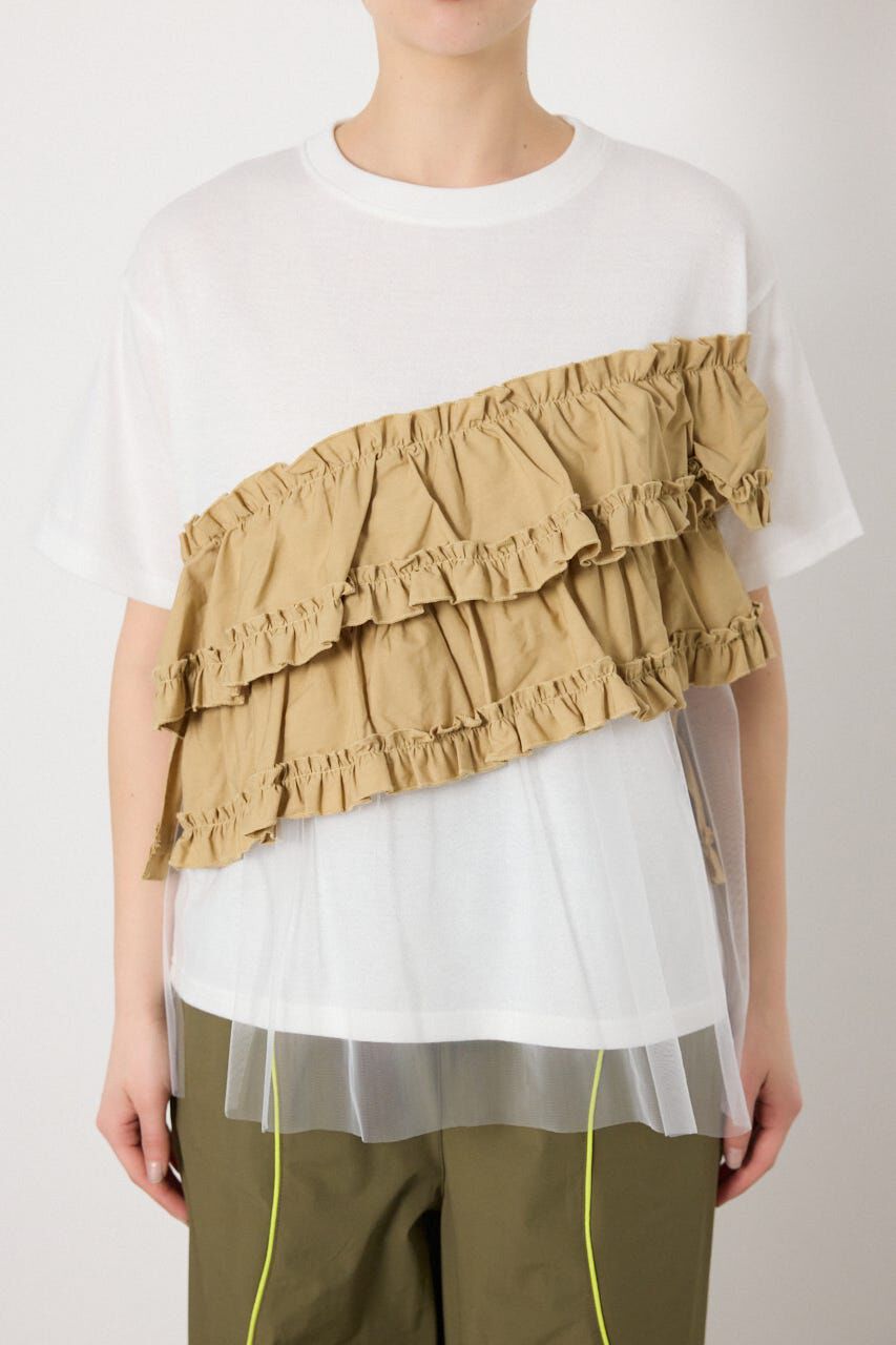 RODEO CROWNS「布帛チュールドッキングトップス」|Tシャツ・カットソー|