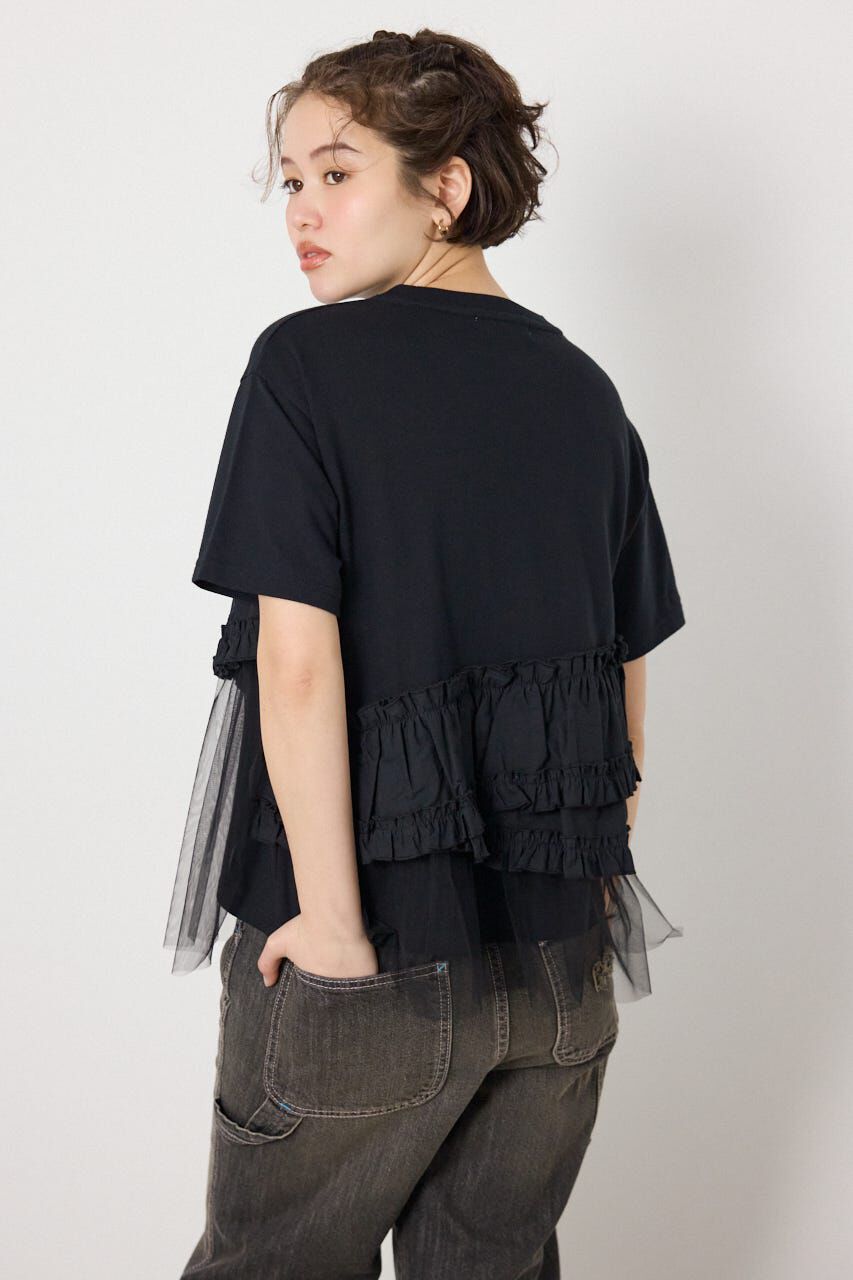 RODEO CROWNS「布帛チュールドッキングトップス」|Tシャツ・カットソー|