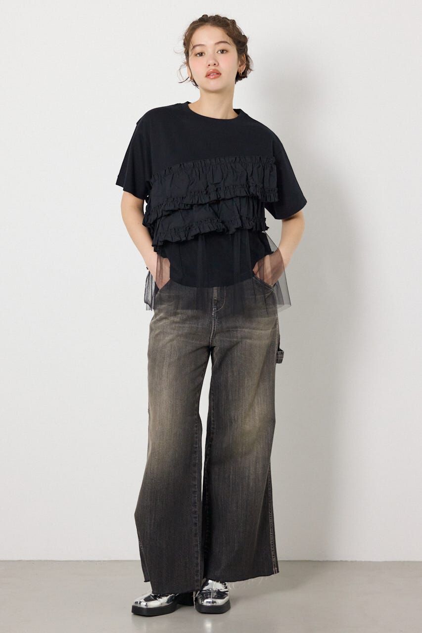 RODEO CROWNS「布帛チュールドッキングトップス」|Tシャツ・カットソー|