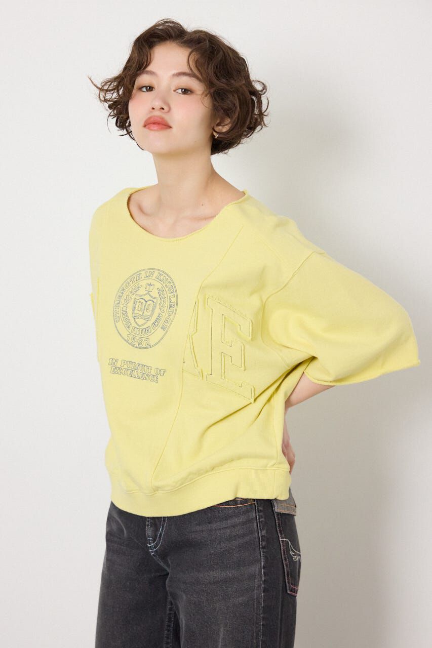 RODEO CROWNS「切替カレッジ半袖スウェット」|Tシャツ・カットソー|