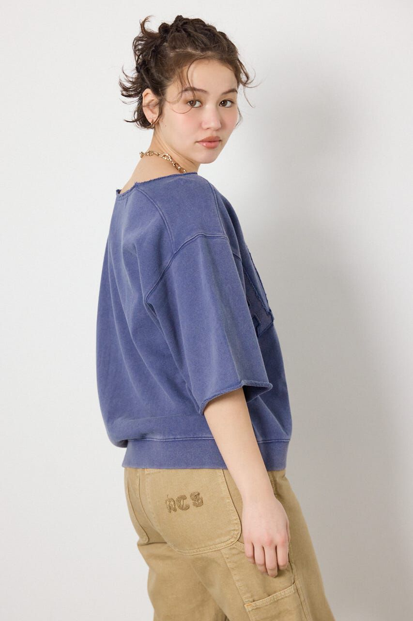 RODEO CROWNS「切替カレッジ半袖スウェット」|Tシャツ・カットソー|