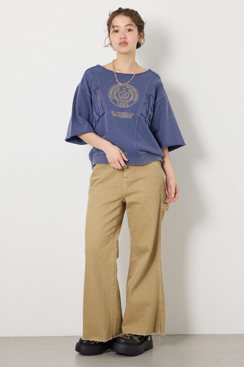 RODEO CROWNS「切替カレッジ半袖スウェット」|Tシャツ・カットソー|