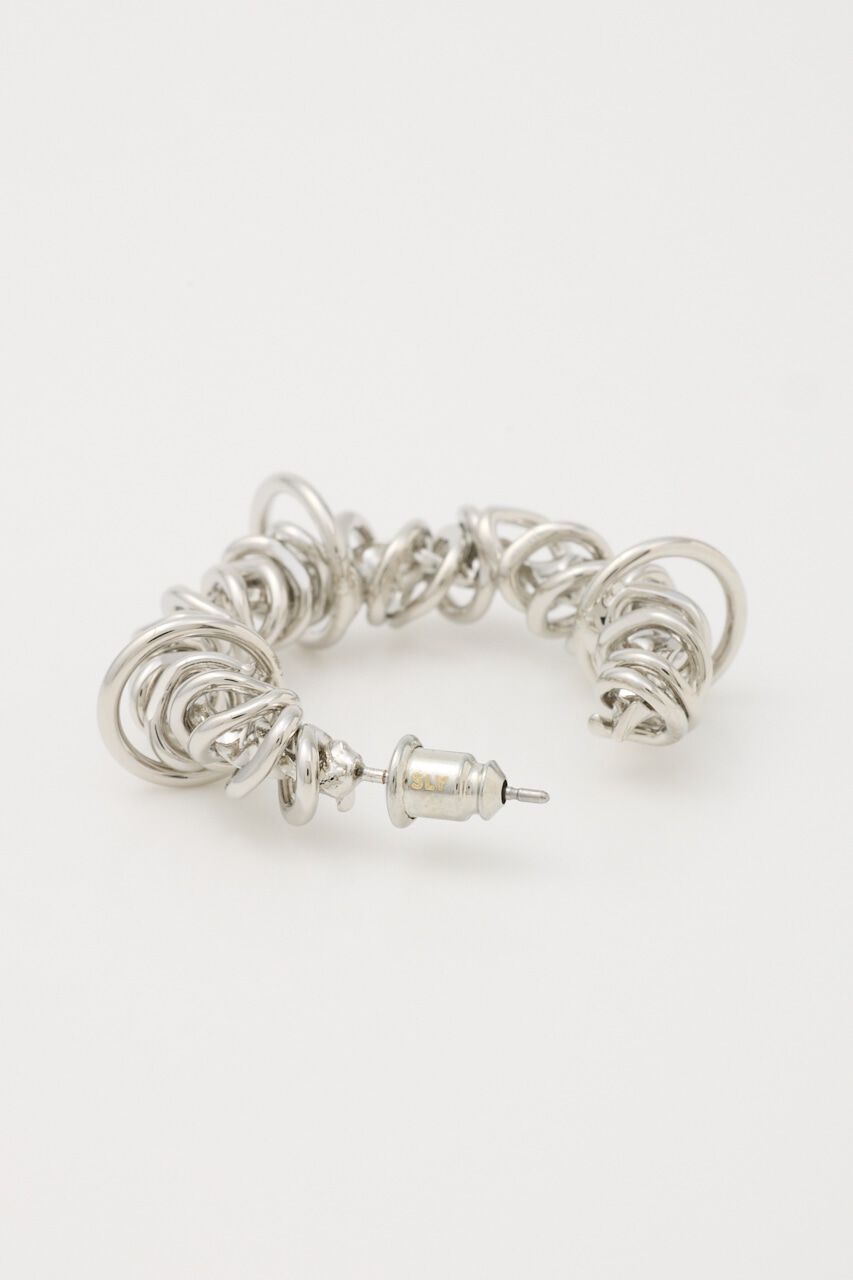 SLY「WINDING METAL HOOP ピアス」|ピアス|