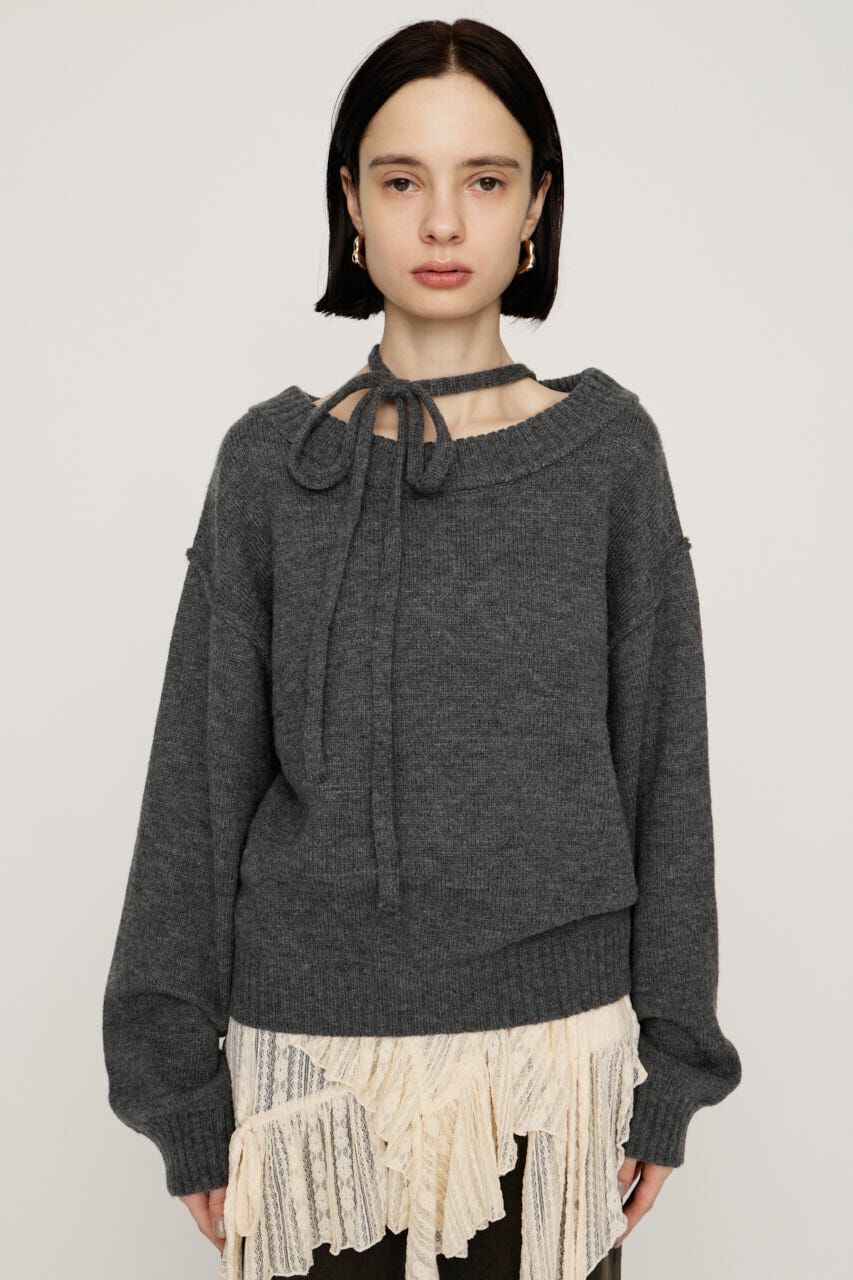 SLY「2WAY SHOULDER KNIT トップス」|ニット・セーター|