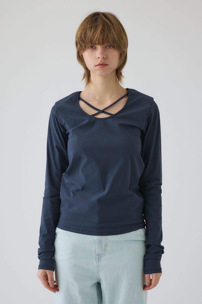 RIM.ARK 「Cross strap skin tops」|Tシャツ・カットソー|