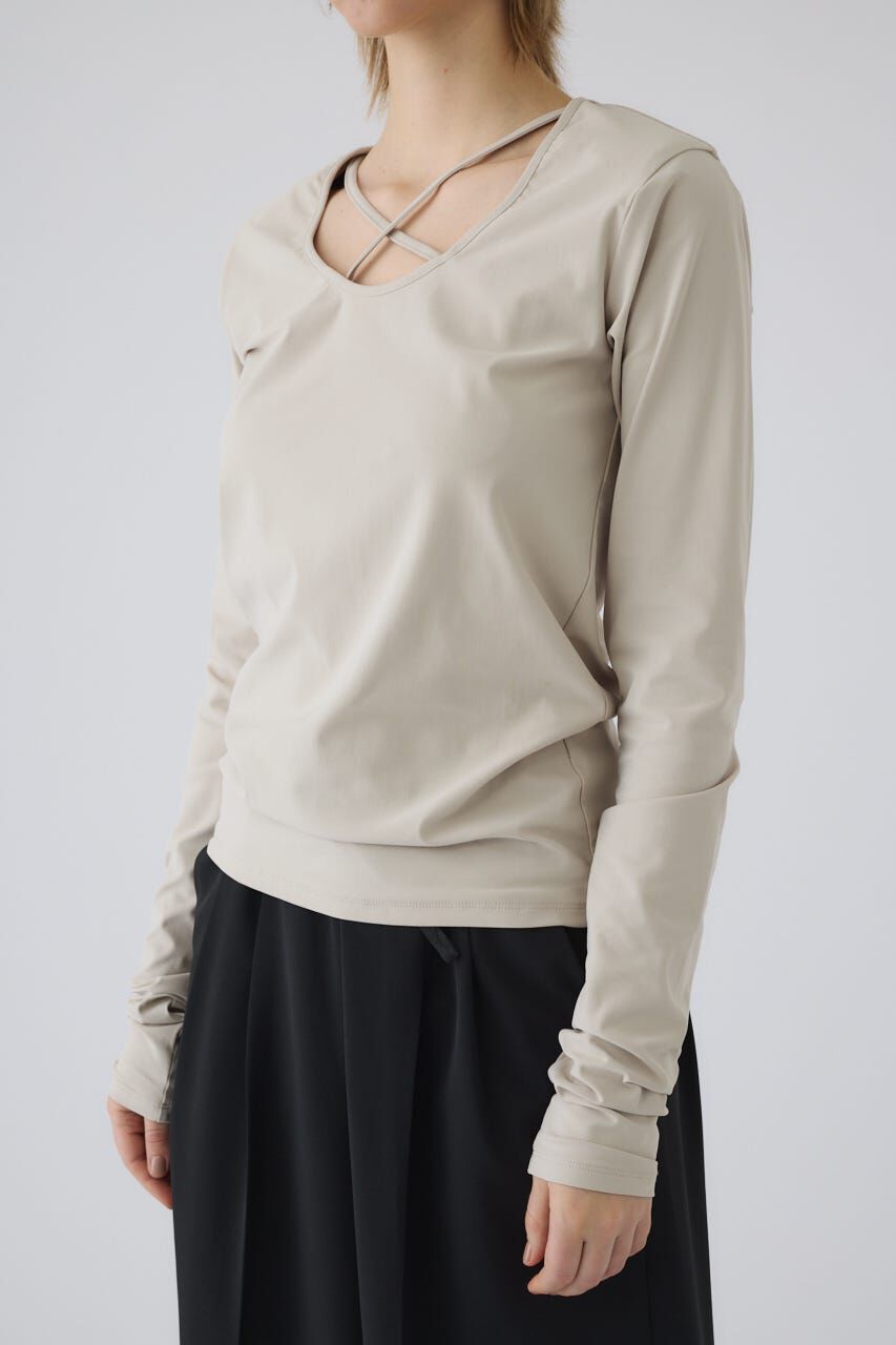 RIM.ARK 「Cross strap skin tops」|Tシャツ・カットソー|