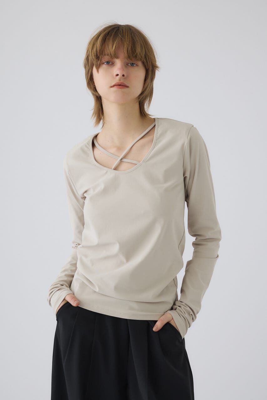 RIM.ARK 「Cross strap skin tops」|Tシャツ・カットソー|