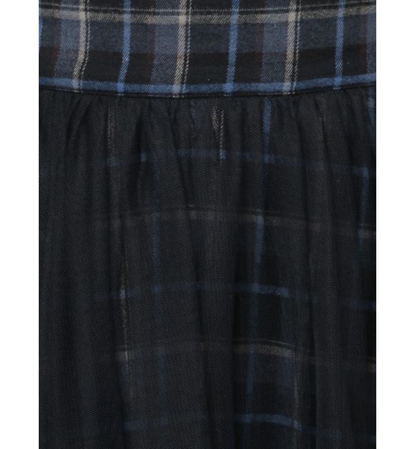 CALNAMUR「TULLE REVERSIBLE PLAID SK/チュールリバーシブルプレイドスカート」|スカート|