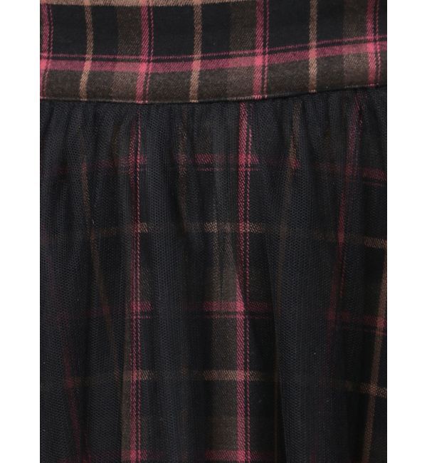 CALNAMUR「TULLE REVERSIBLE PLAID SK/チュールリバーシブルプレイドスカート」|スカート|