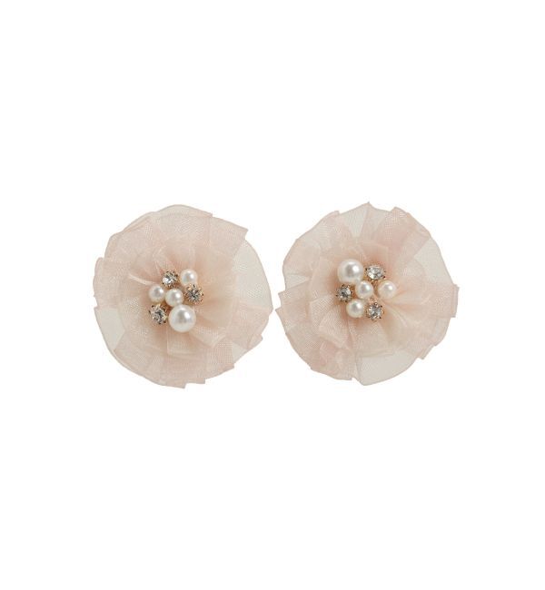 CALNAMUR「SHEER 3D FLOWER BIJOU PIERCE/シアー3Dフラワービジューピアス」|その他|
