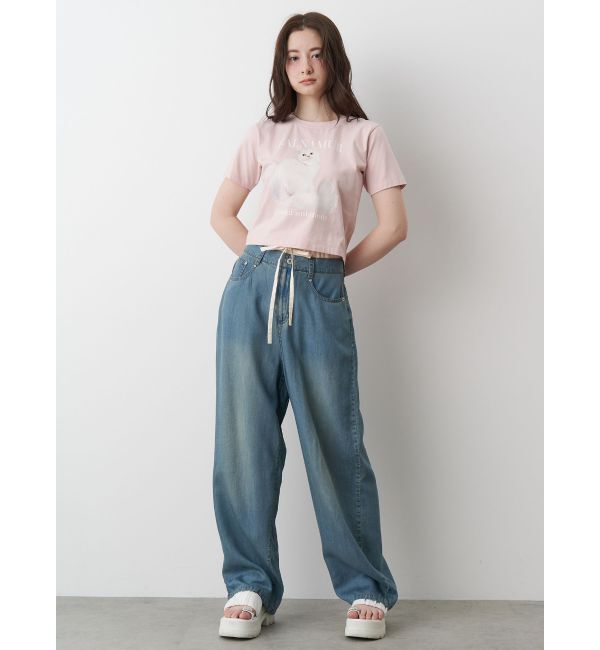 CALNAMUR「LAYERED LOOSE DENIM/レイヤードルーズデニム」|デニム|