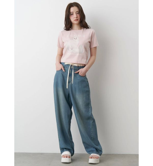 CALNAMUR「LAYERED LOOSE DENIM/レイヤードルーズデニム」|デニム|